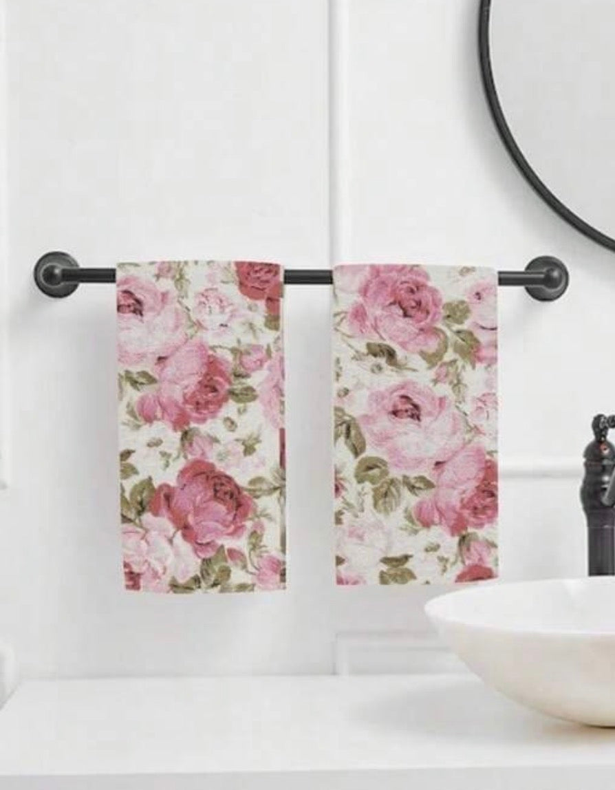 Vintage Rose Sparkle Towel