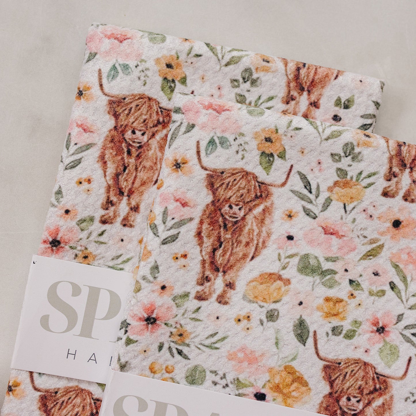 Highland Cow Hand Towel