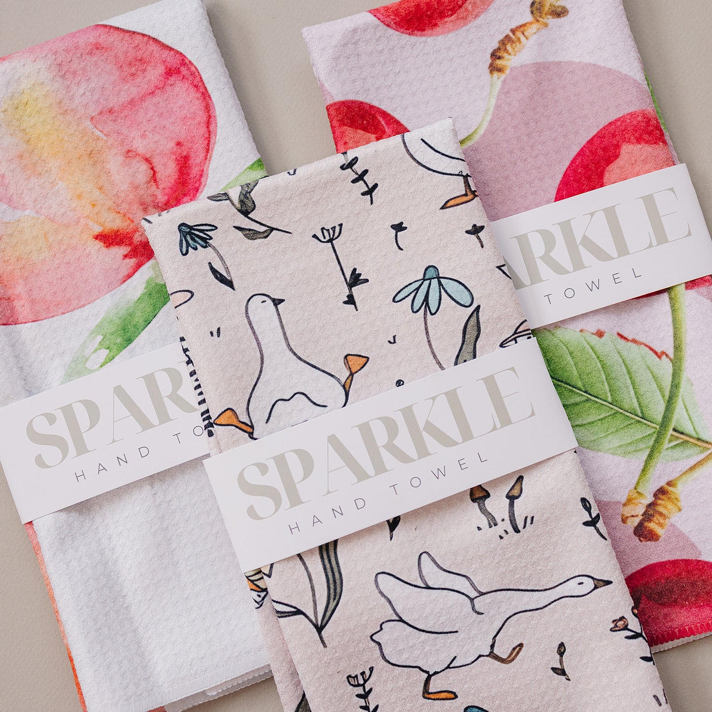 Goosin' Around Sparkle Kitchen Hand Towel