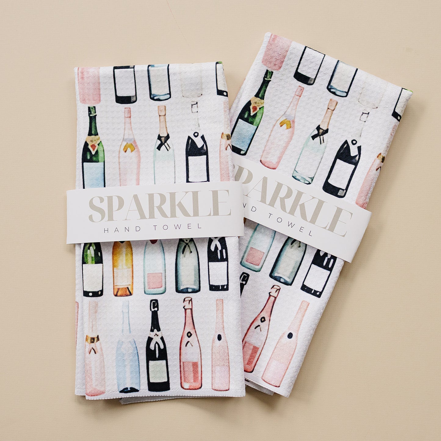 Poppin' Bottles Sparkle Hand Towel