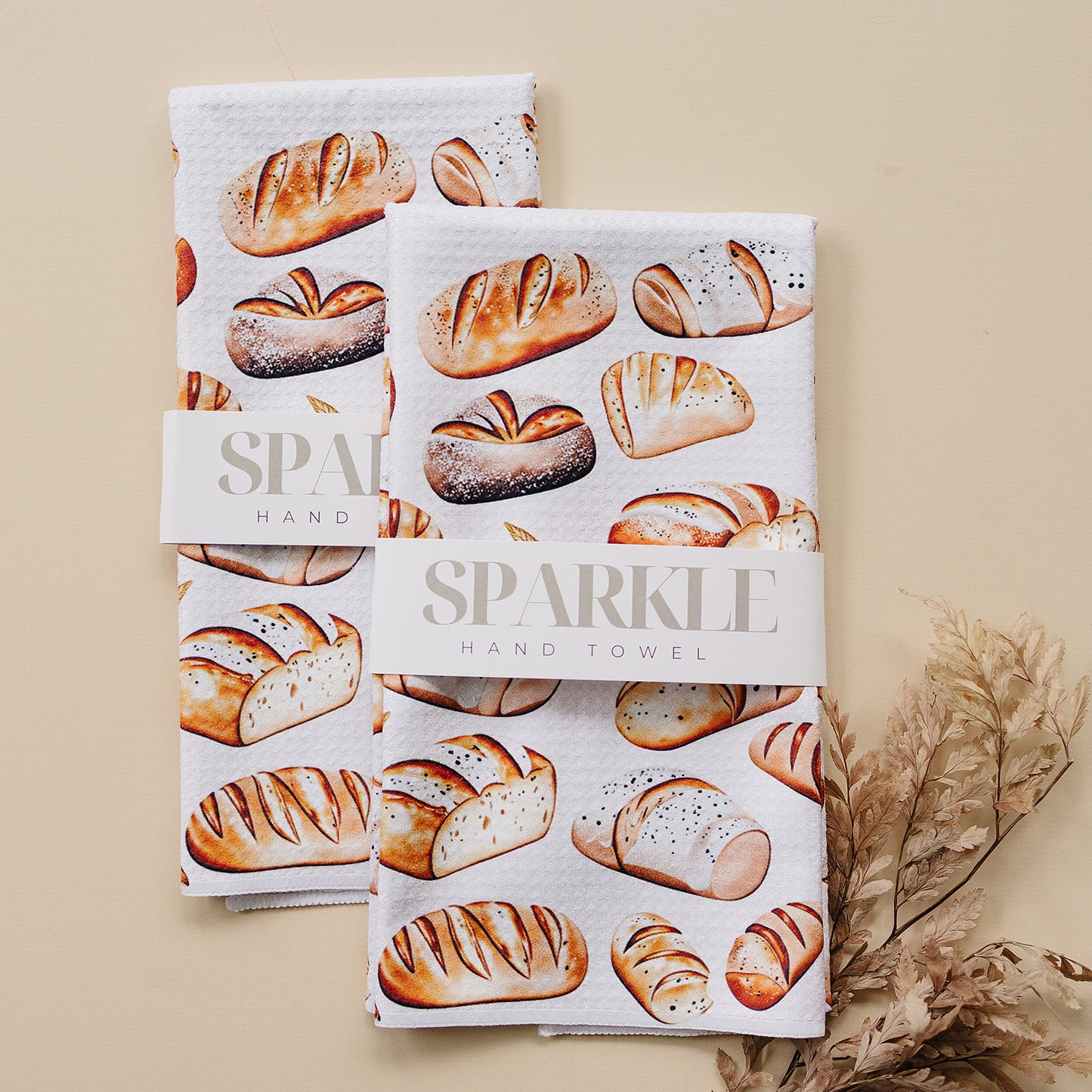 I Loaf You Sparkle Hand Towel