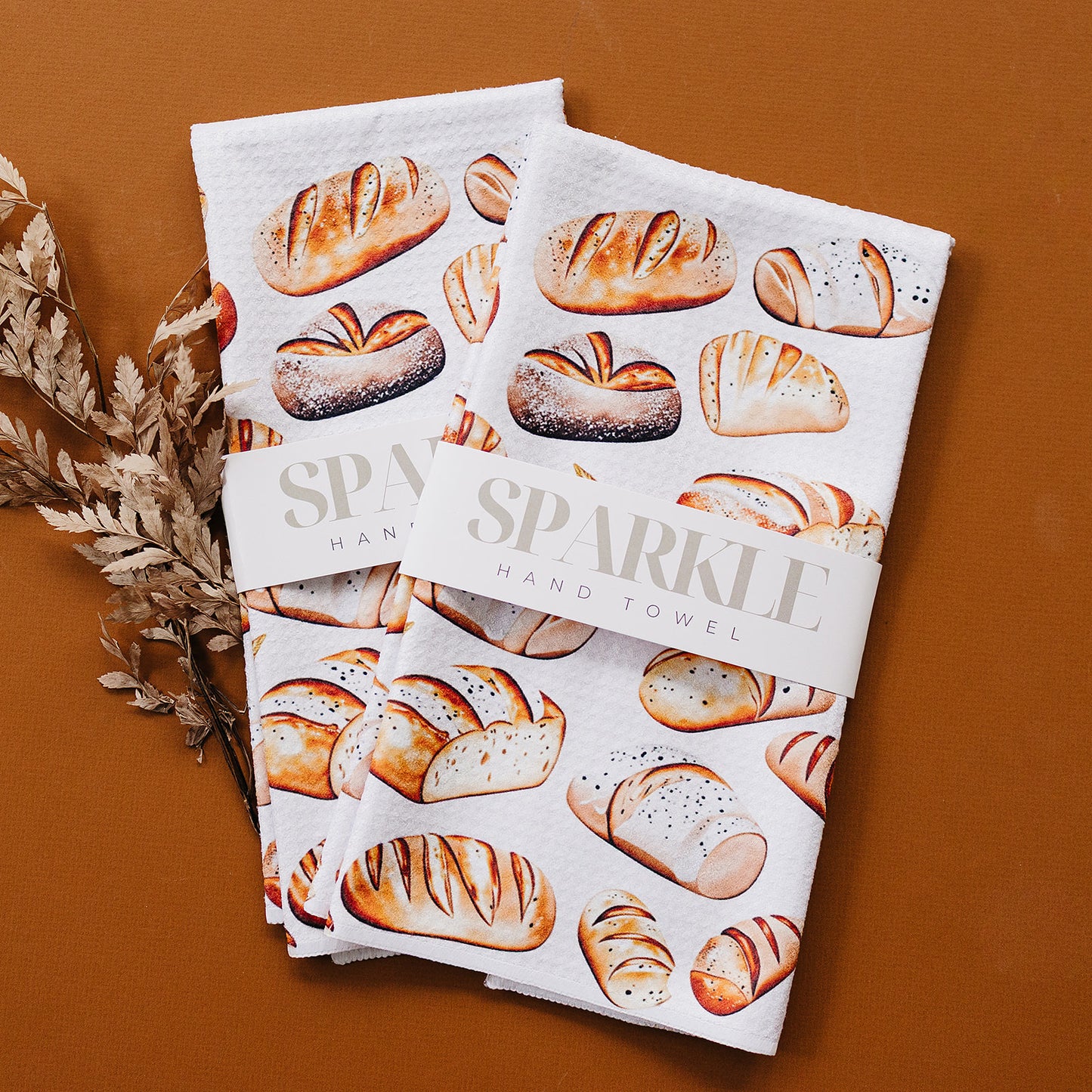 I Loaf You Sparkle Kitchen Hand Towel