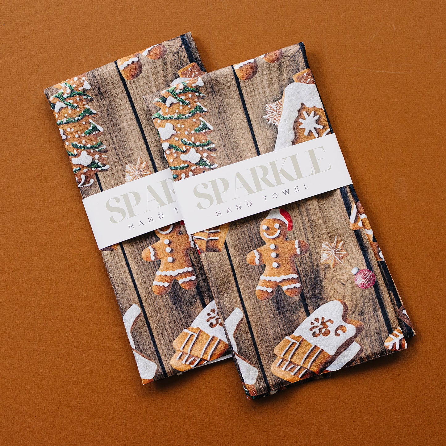 The Sparkle Hand Towel Gingerbread Icing