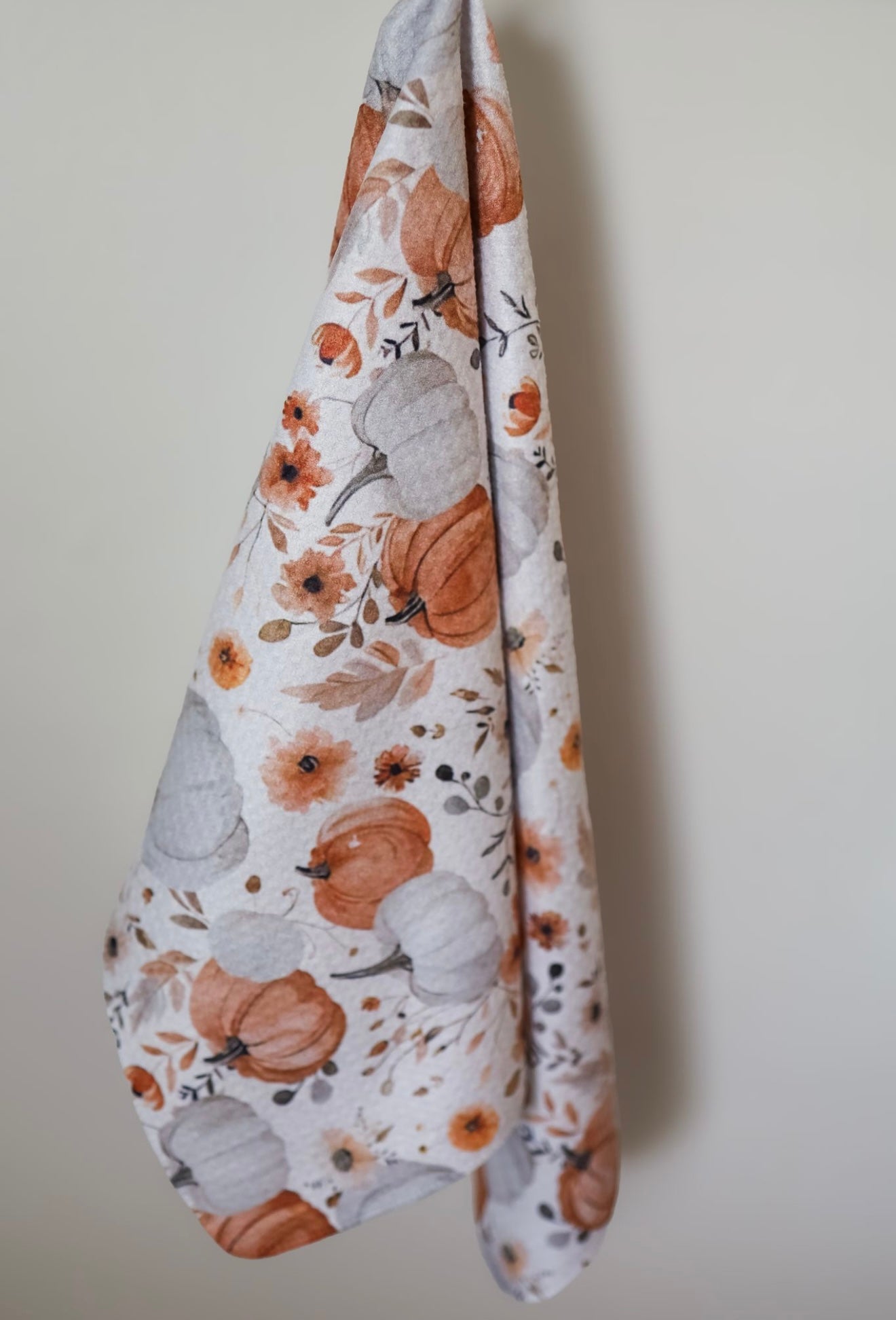 Pumpkin Floral Hand Towel