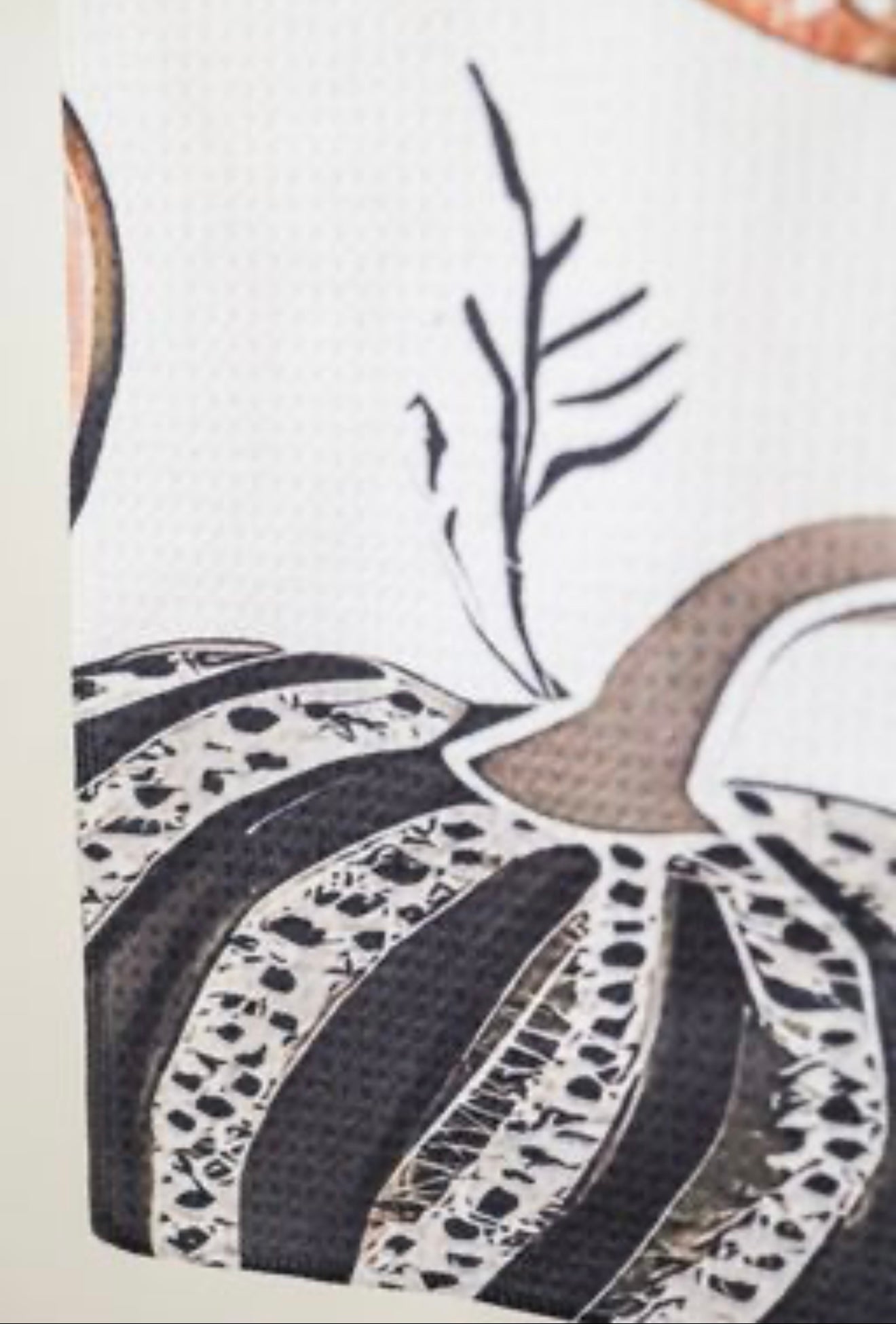 Leopard Dot Pumpkin Hand Towel