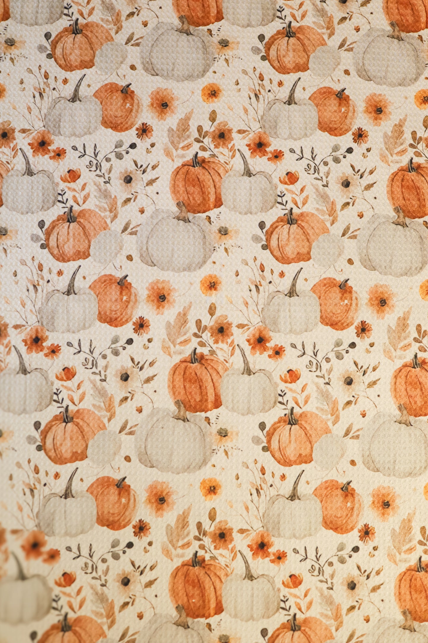 Pumpkin Floral Hand Towel