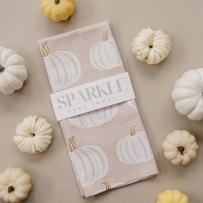 Beige Pumpkin Hand Towel