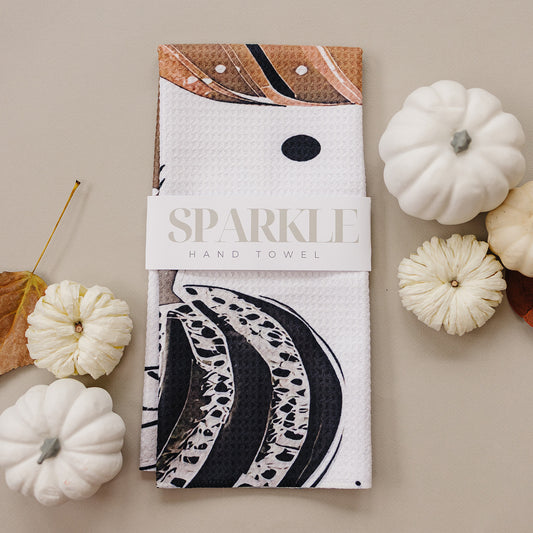 Leopard Dot Pumpkin Hand Towel