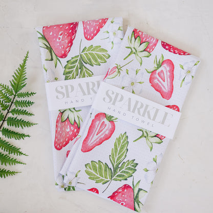 The Sparkle Hand Towel Strawberries