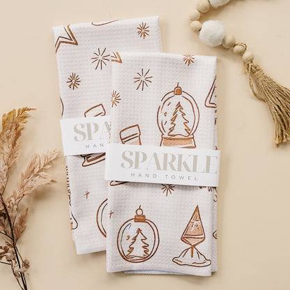 Cozy Winter Sparkle Hand Towel