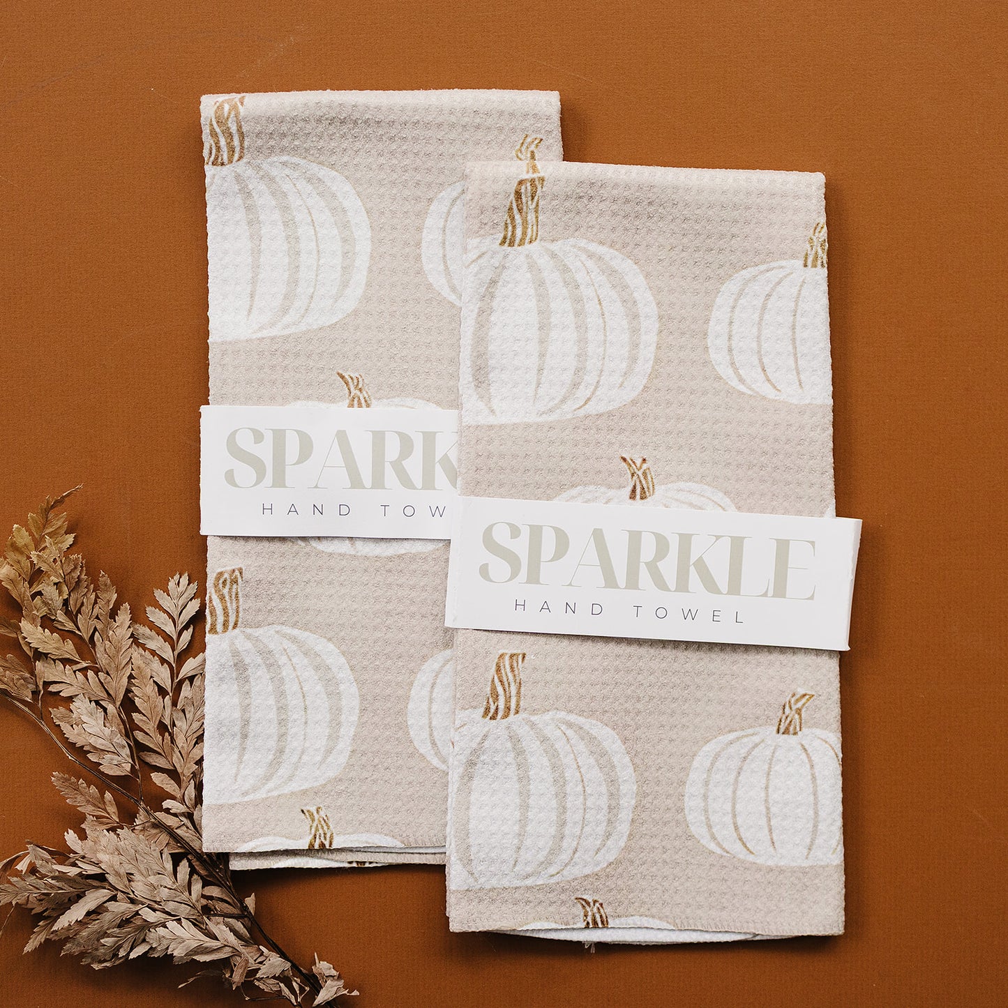 Beige Pumpkin Hand Towel