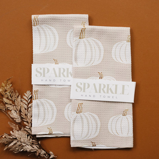 Beige Pumpkin Hand Towel