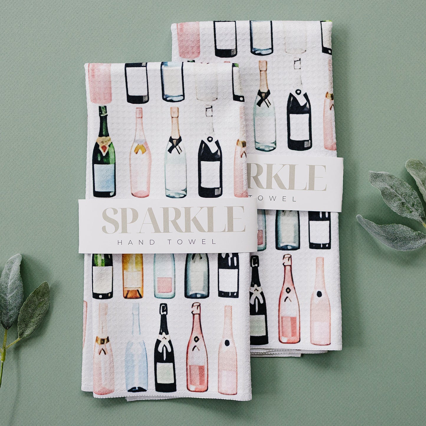 Poppin' Bottles Sparkle Hand Towel