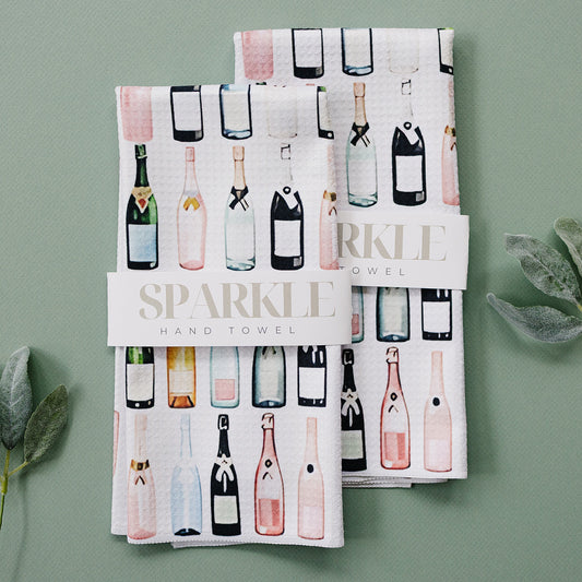 Poppin' Bottles Sparkle Hand Towel