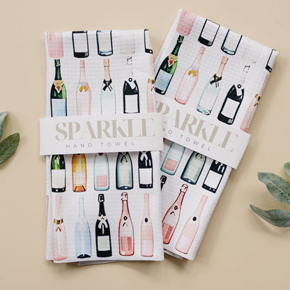 Poppin' Bottles Sparkle Hand Towel