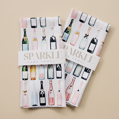 Poppin' Bottles Sparkle Hand Towel