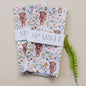 Highland Cow Sparkle Hand Towel