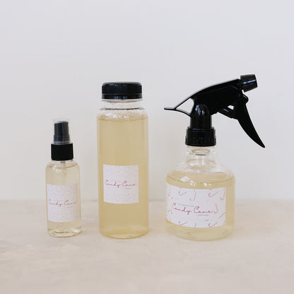 Subscription 8 oz Plastic Sparkle Cleaner Refill Bottle Candy Cane