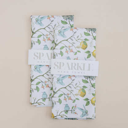 Spring Garden Sparkle Kitchen Hand Towel