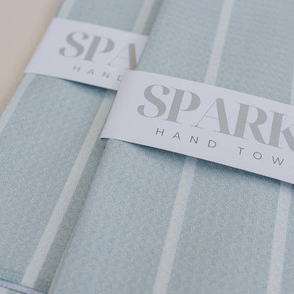 Neutral Stripe Sparkle Kitchen Hand Towel