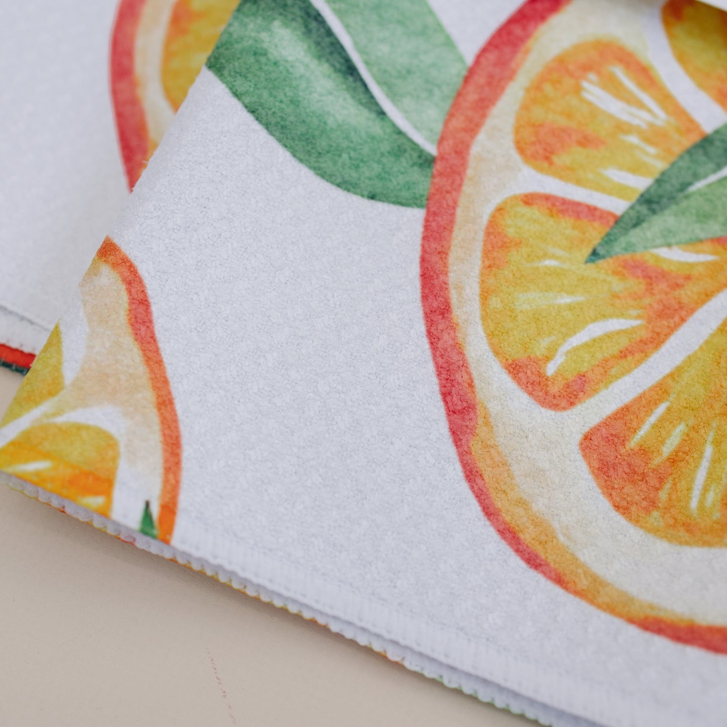 Orange Blossom Sparkle Kitchen Hand Towel