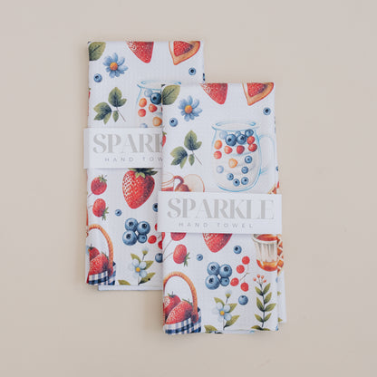 Berry Brunch Sparkle Kitchen Hand Towel