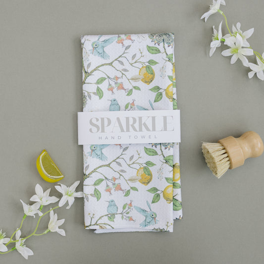 Spring Garden Sparkle Kitchen Hand Towel